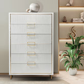 Palm Gate 6 Drawer Chest Cloud White