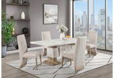 D12 DINING TABLE NATURAL + 4 Chair BEIGE