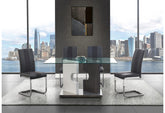 D219DT Dining Table +Chair GREY