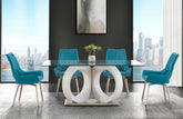 D9002DT + D4878DC TURQUOISE Dining Table