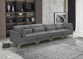 Julia Velvet Modular 142" Sofa
