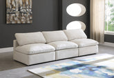 Plush Velvet Standard Modular Down Filled Cloud-Like Comfort Overstuffed 105" Ar