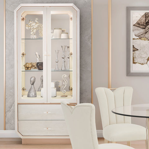 La Rachelle Display Cabinet with LED Lighting