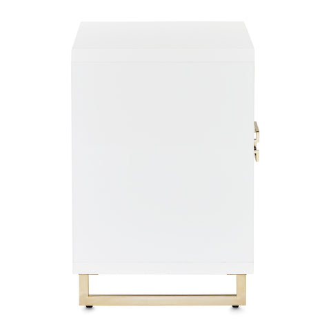 Palm Gate Nightstand Cloud White