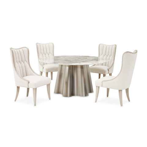 St. Charles Round Marble Dining Table