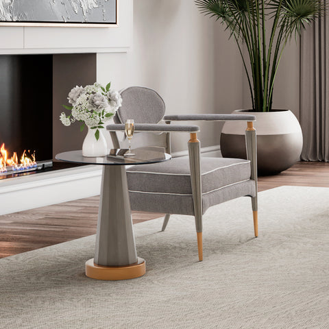 St.Charles Chairside Table Dove Gray