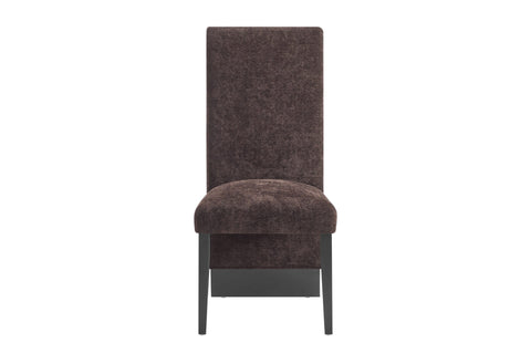 D12 DINING TABLE AND 4 D12 BROWN DINING CHAIRS