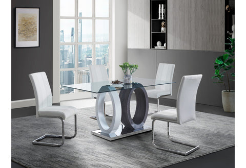 D1628DT + Chair WHITE