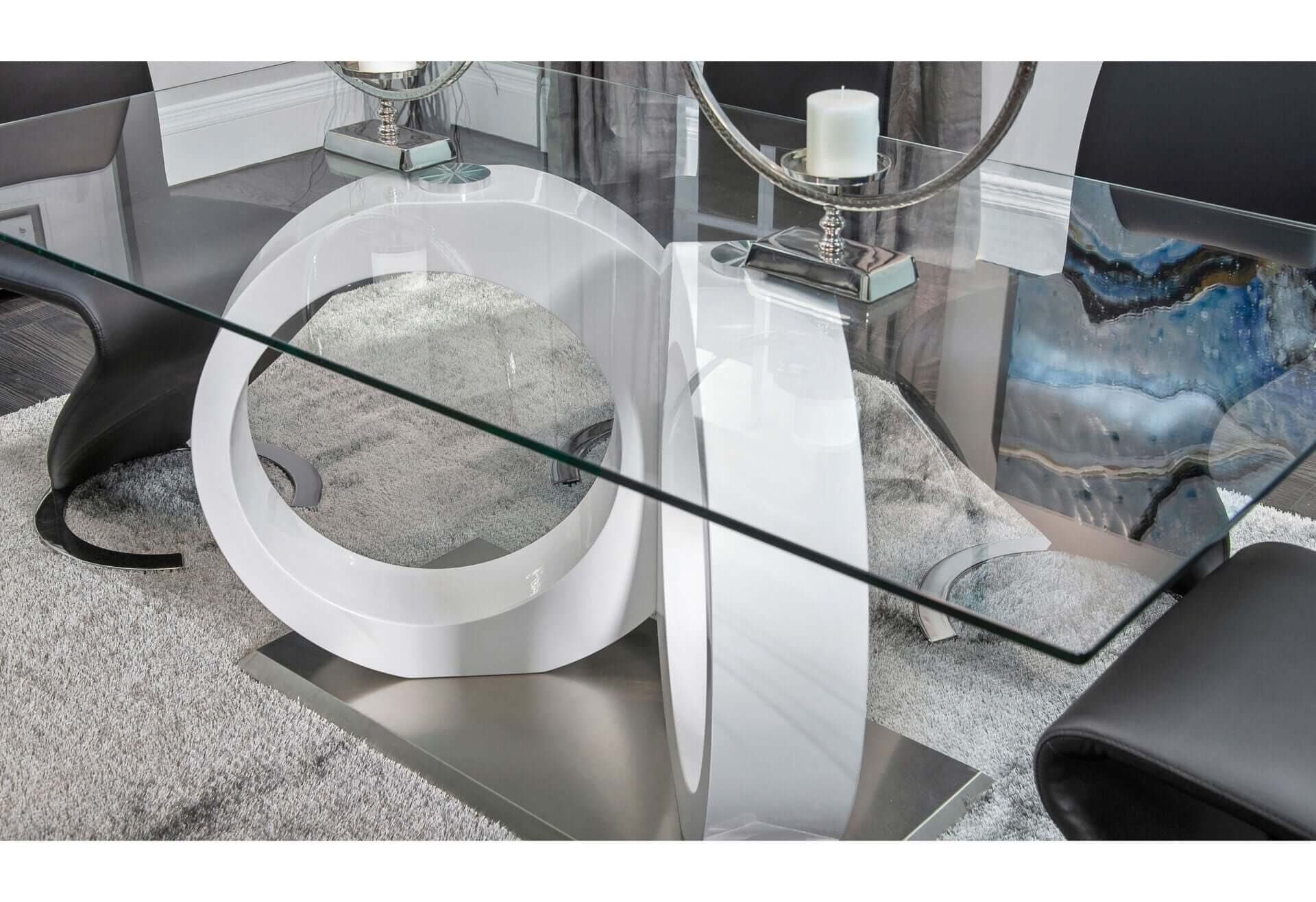 D9002DT + D9002DC BLACK Dining Table