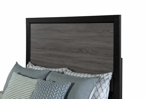 LISBON GREY AND BLACK FULL BED