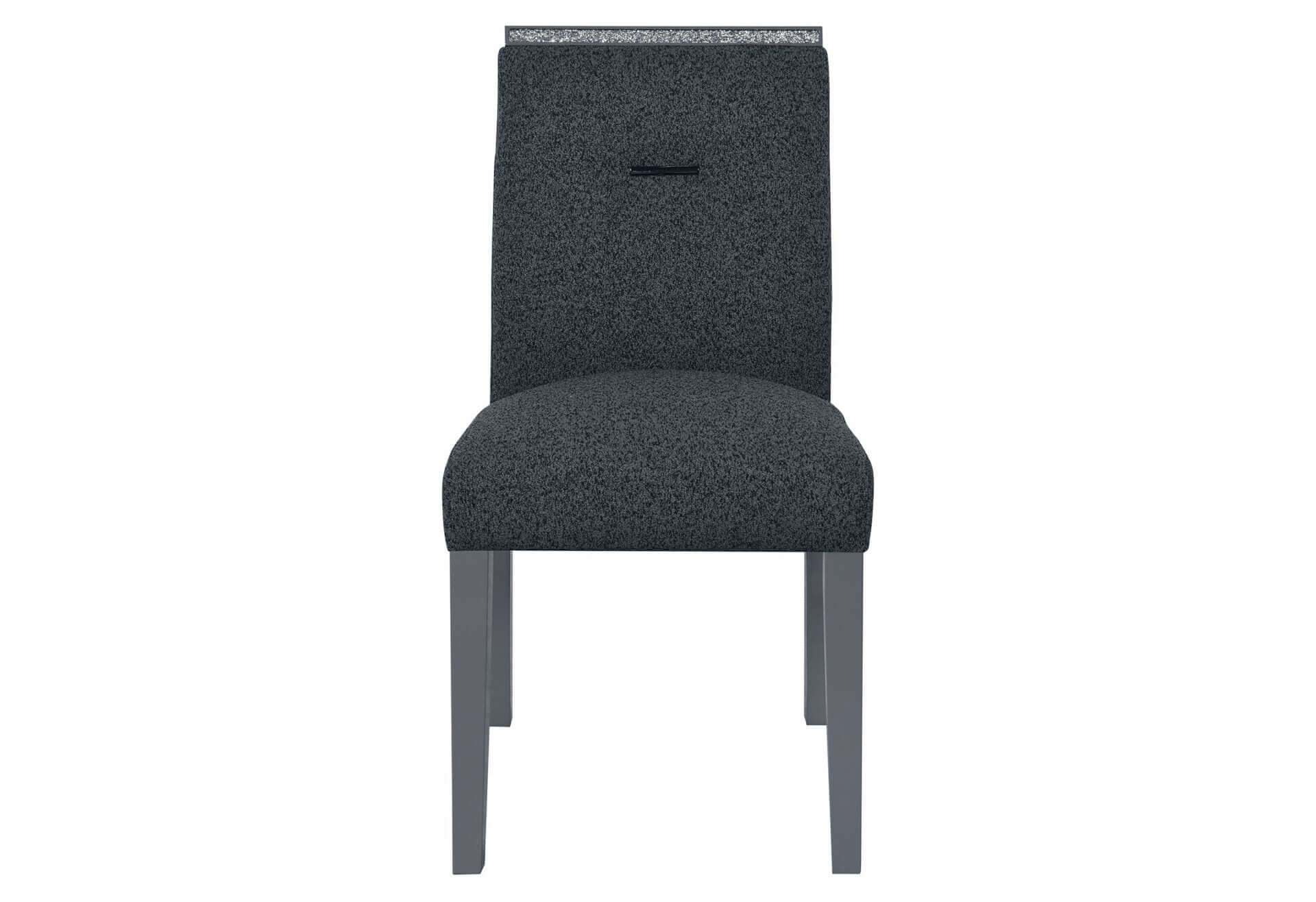 MONACO DARK GREY DINING TABLE AND 4 MONACO DARK GREY DINING CHAIRS