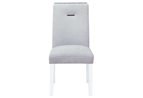 MONACO WHITE DINING TABLE + MONACO DINING CHAIR