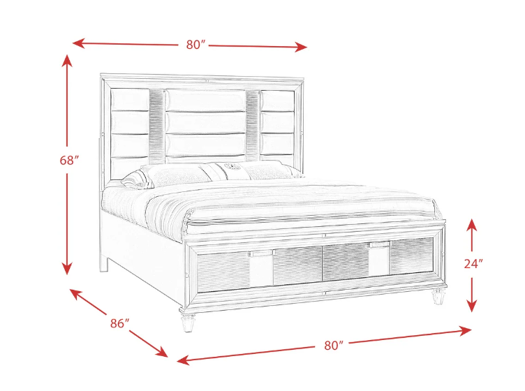 B535 - Gina Bedroom Set 5pcs