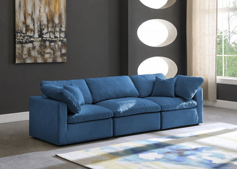 Plush Velvet Standard Modular Down Filled Cloud-Like Comfort Overstuffed 105" So