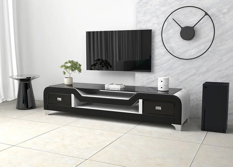 E-20 TV STAND BLACK & WHITE