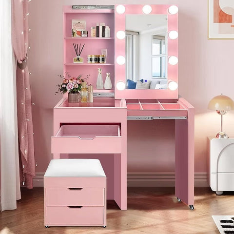 LILY-WHITE Vanity Rosa Furniture LILY-WHITE Vanity Rosa Furniture