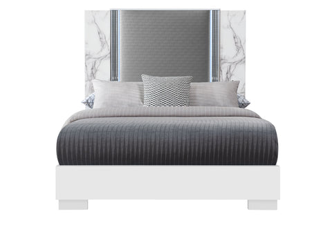 YLIME-WHITE MARBLE-QB W/LED-N